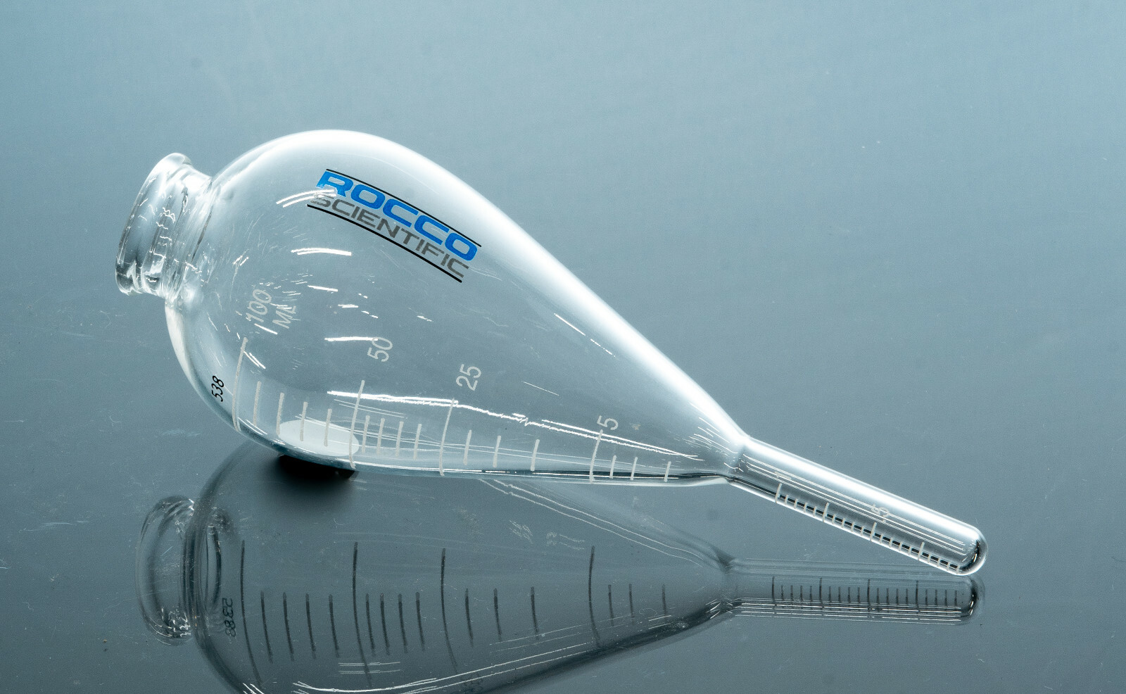 NEW GLASS 100 ML CENTRIFUGE TUBE FLASK W/ 1.0 TIP ASTM D96, D91, D893, D1796