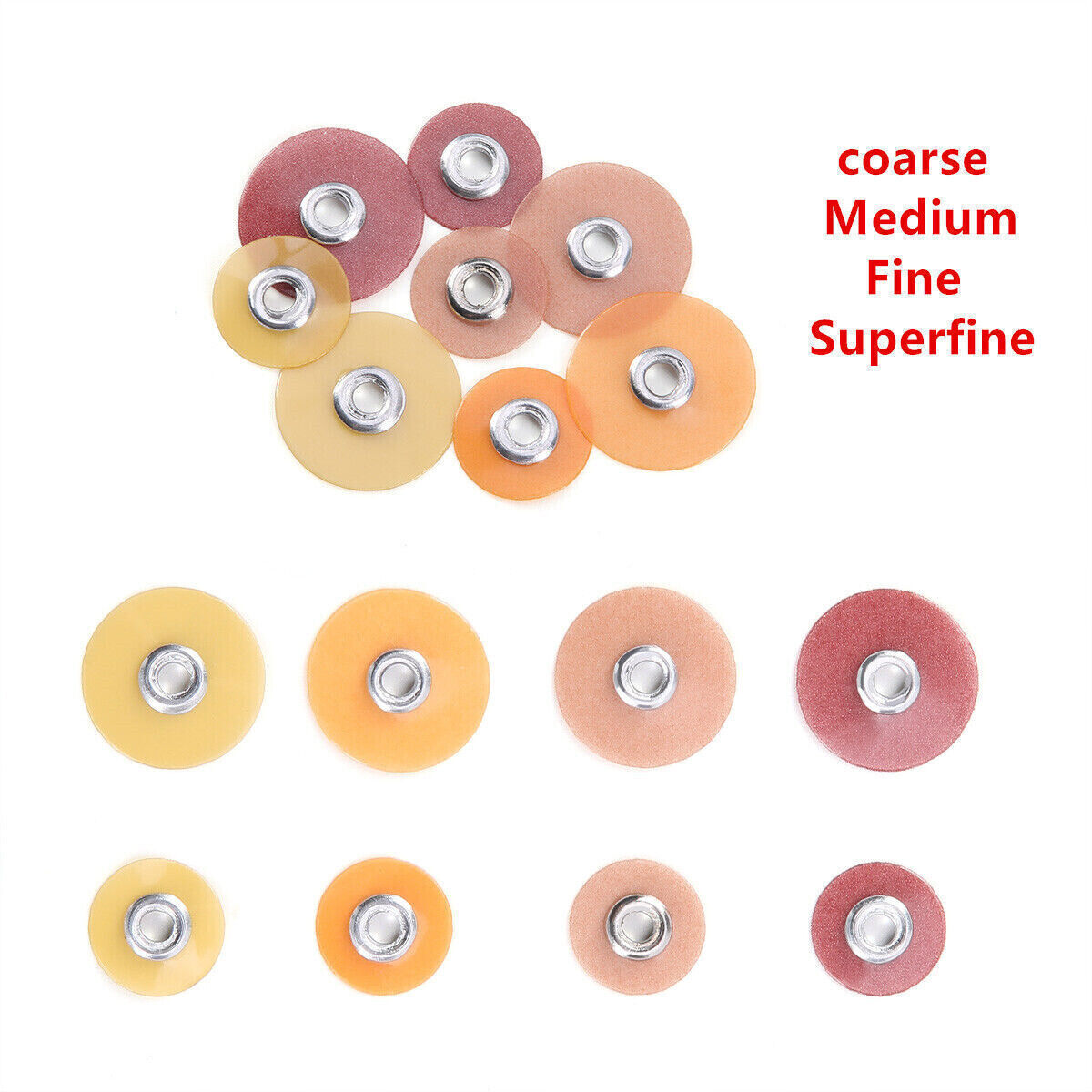 300PCS Dental Soflex disc Composite Finishing Polishing Discs 9.5mm Superfine