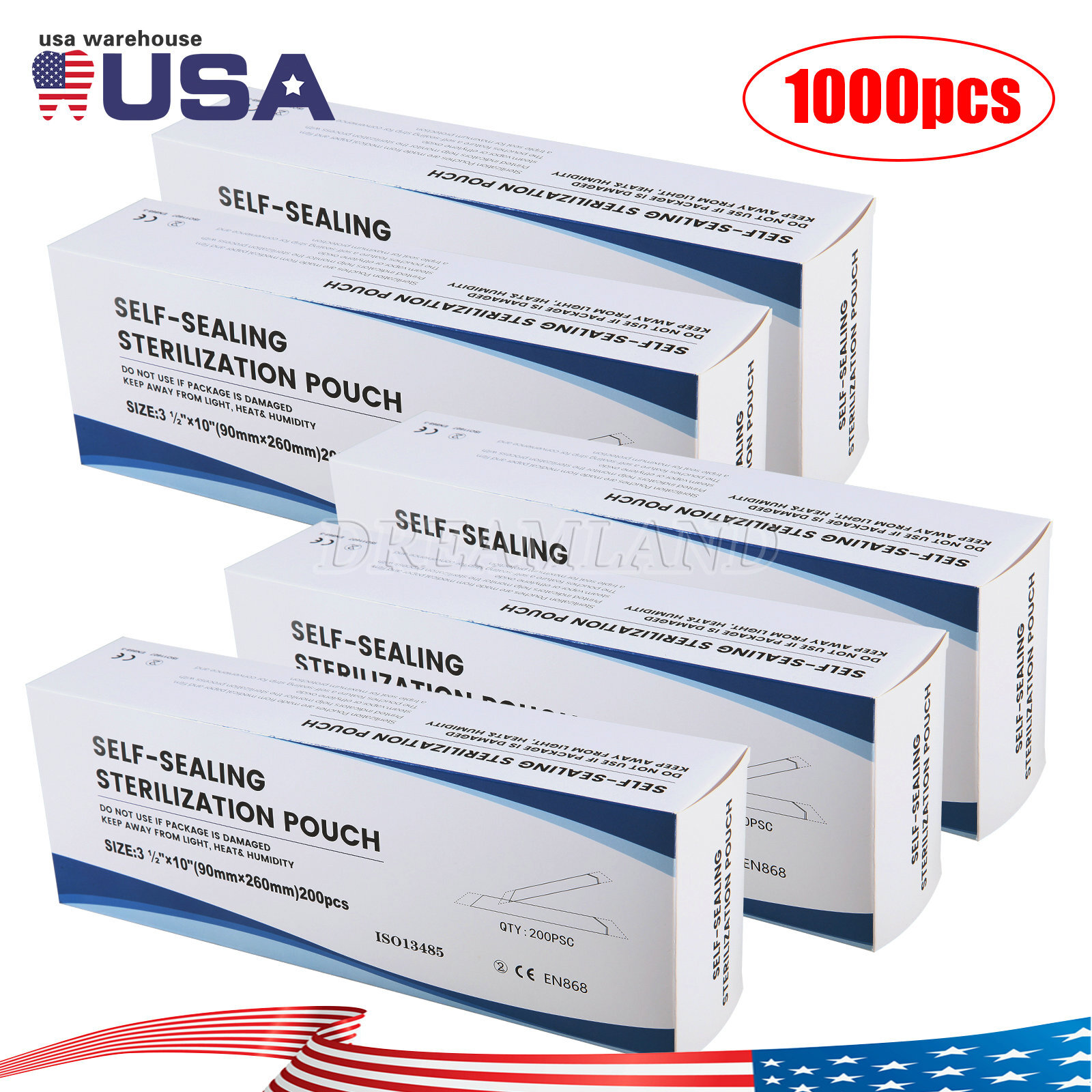 Dental Self Seal Sterilization Pouches Pouch Autoclave, Sterilizer Bags