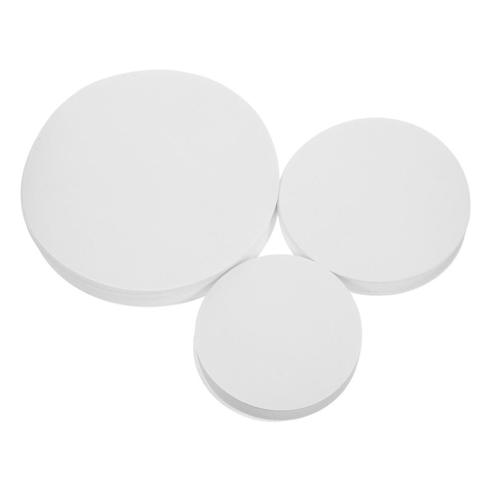 300Pcs White Round Lab Filter Paper Sheets for Chemical Analysis and Oil Testing