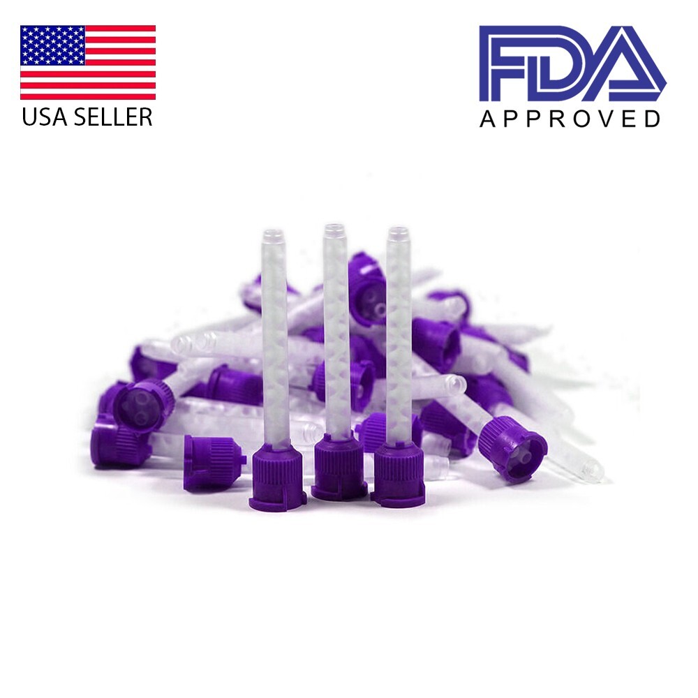 Dental 7.5mm Purple HP Mixing Tips for GC Heavy Body Impression Material 50/Pk