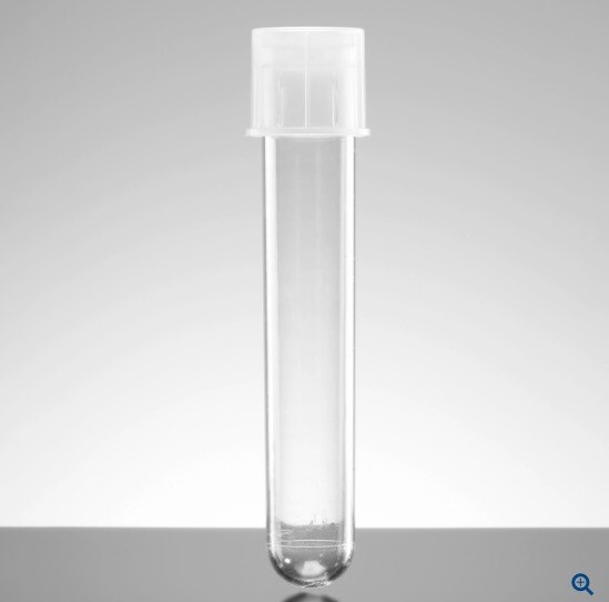 (500/Cs) CORNING FALCON 5mL Round Bottom PS Test Tube w/Snap Cap 12x75mm 352058