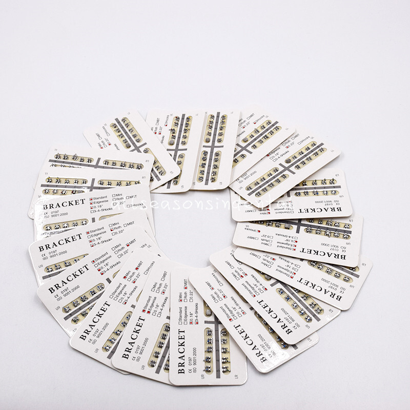 25 Model Dental Orthodontic Ultrathin Metal Bracket Braces Mini/Standard 018 022