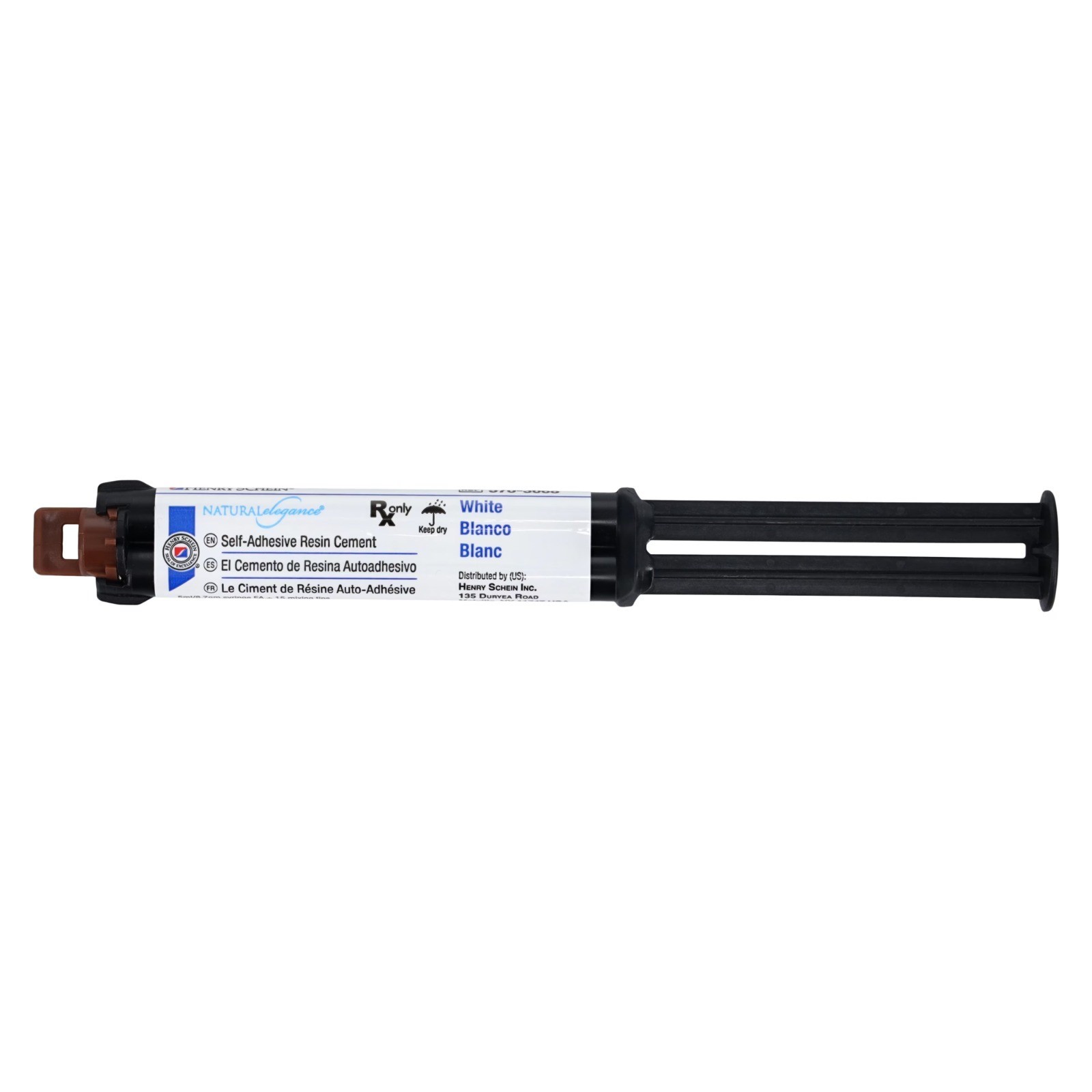 Resin Cement Resin-Based Automix Permanent Cement White Opaque Syringe Kit