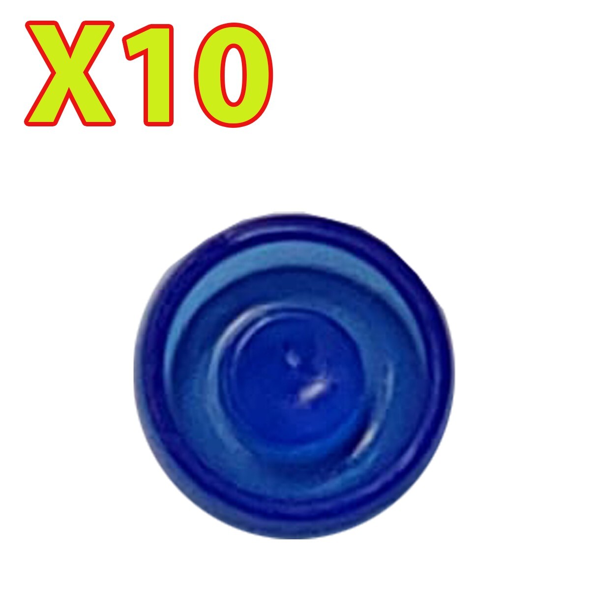 Overdenture Abutment Removable Male Caps Inserts Extra Soft Blue 1.5 lb(10 Pack)