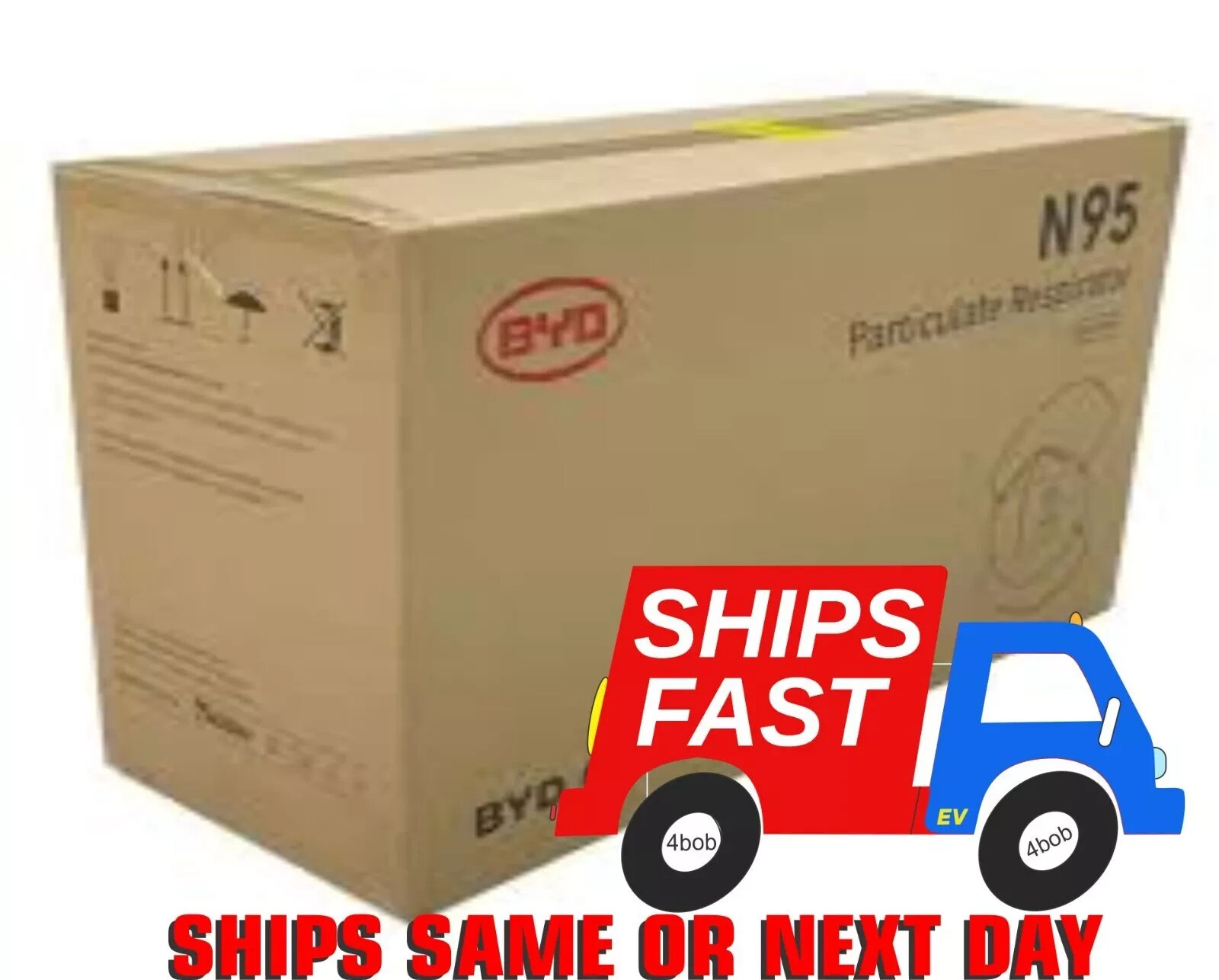 BYD CARE❤️ N95 ? CASE of 960PCS? 48 BOXES PER CASE