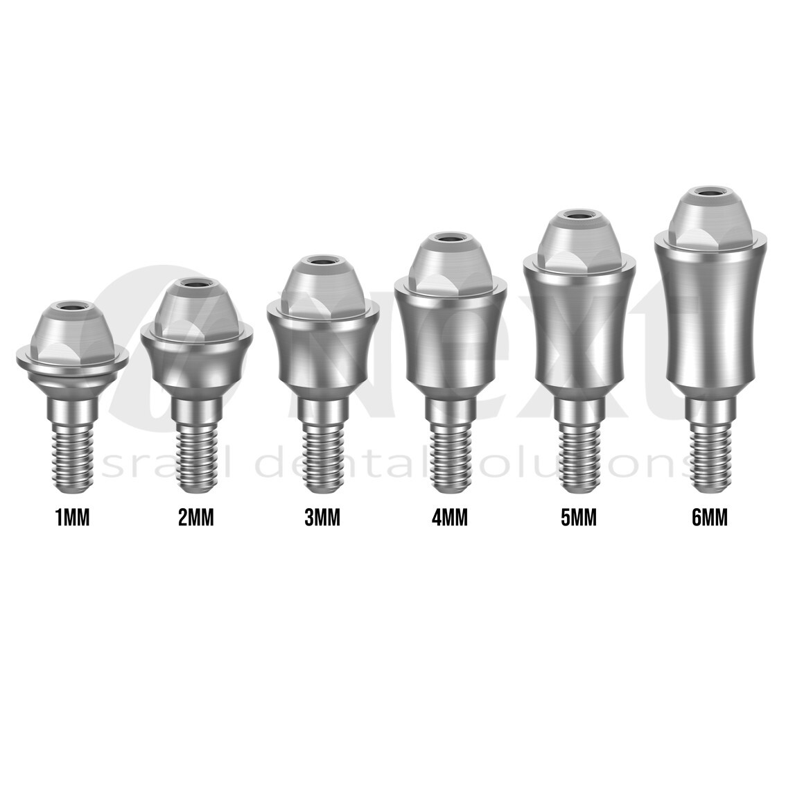 LOTx10 Straight abutment Multi Unit set analog transfer sleeves with screw 1.4