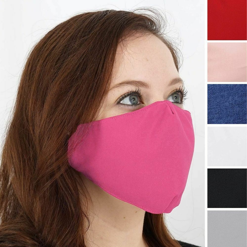 5 FACE MASKS 2 Layers Cotton Breathable Earloop PPE Safety Protective Covers