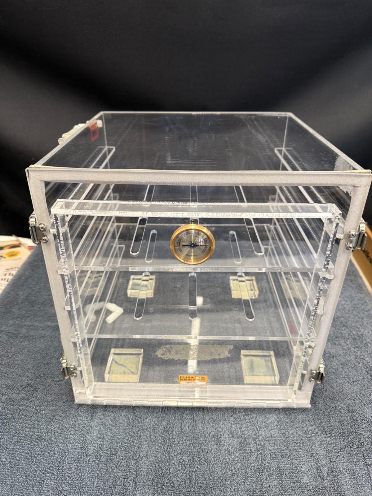 PLAS LABS 860-CG Clear Acrlyic Desiccator 12″ x 12″ x 12″