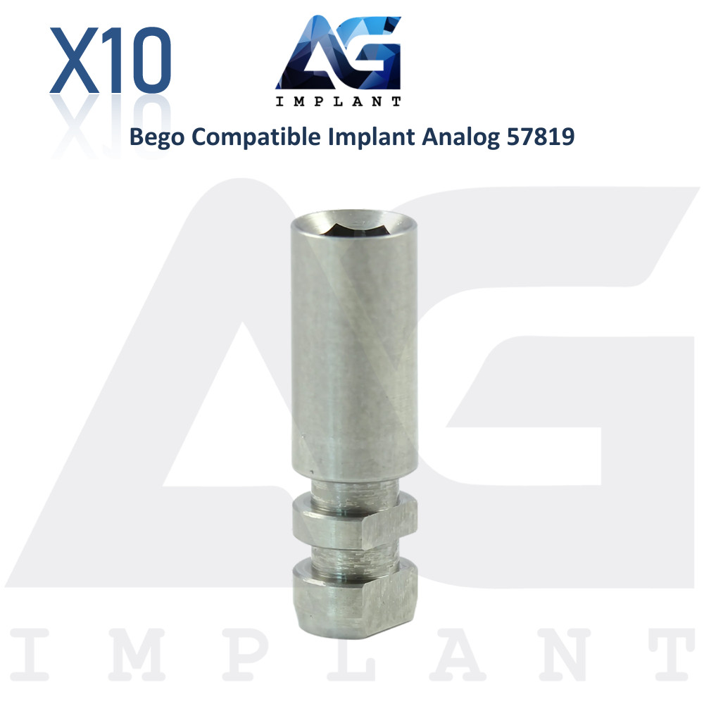 10 Fixture Analog Replica Compatible with BEGO® Ø3.75mm – 57819 Dental Lab