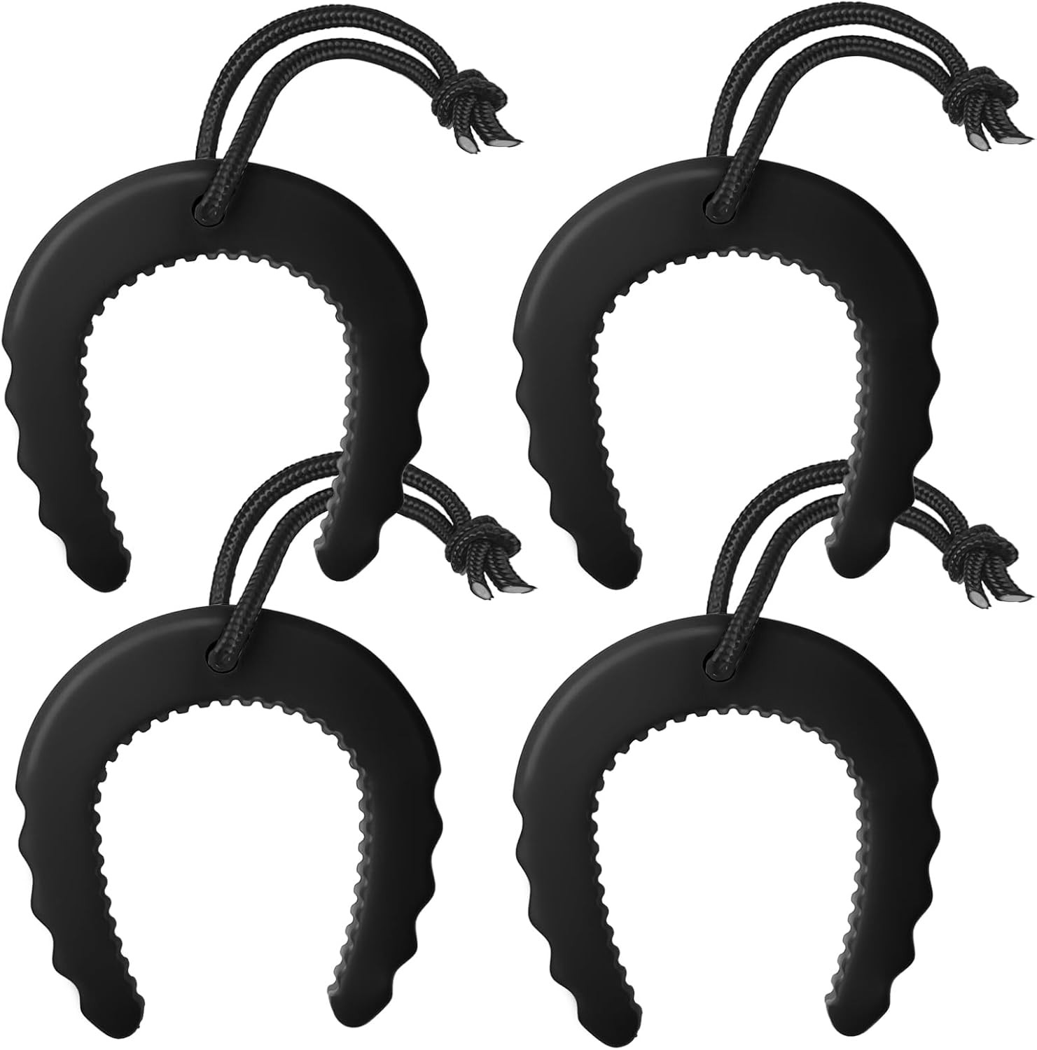 4 Pcs First Responder Door Stop, Emergency Police Door Jam with Nylon Cord