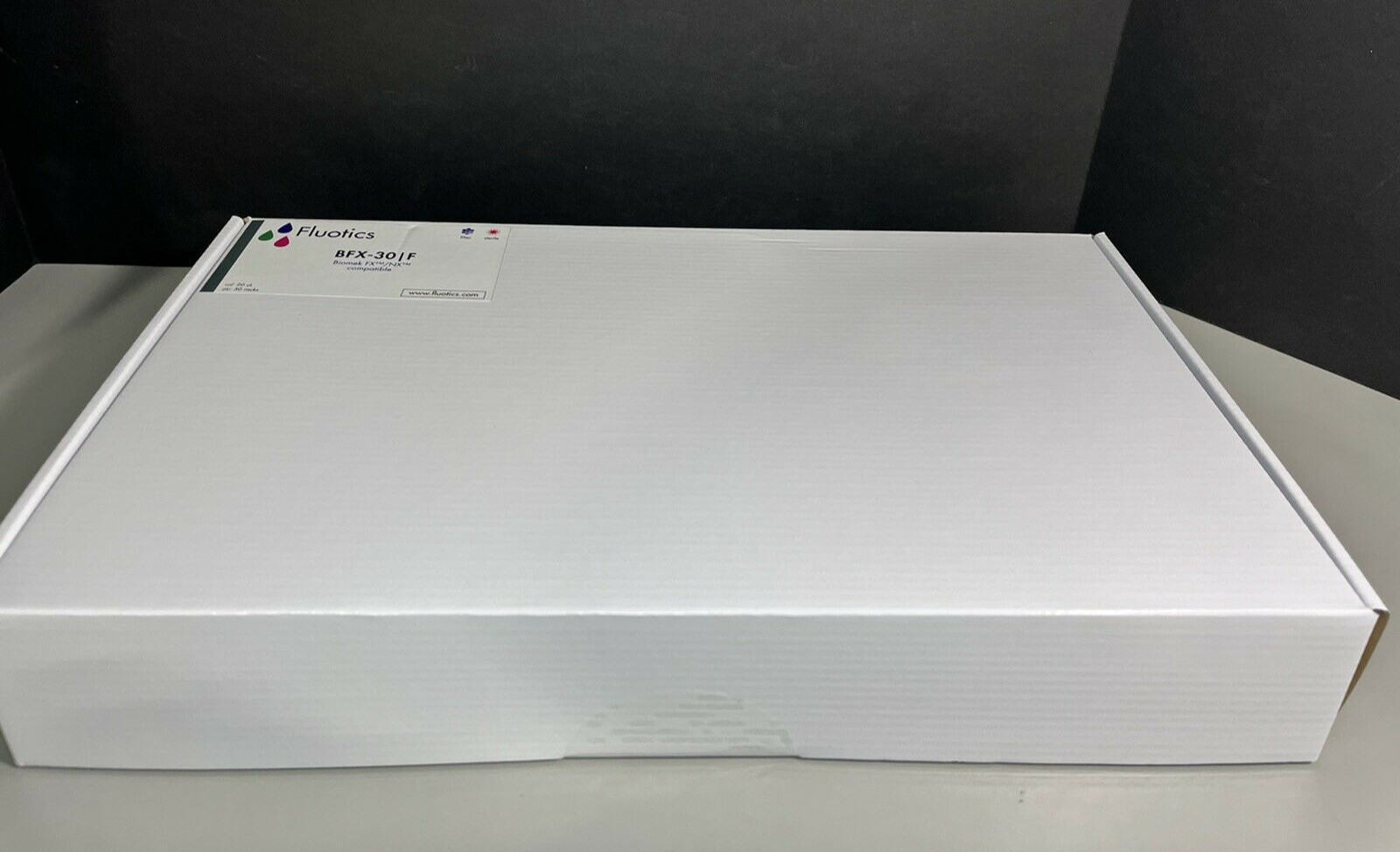 Fluotics Pipette Tips 25 ul Filtered Sterile 20 Racks with 384 Tips Each