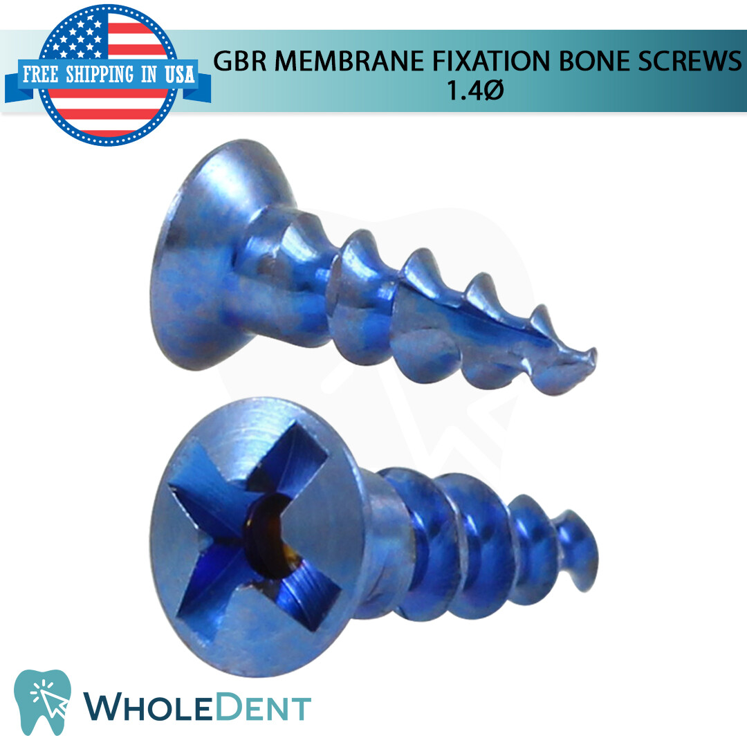 GBR Self Tapping Titanium Membrane Fixation Bon Screw Ø1.4mm, Dental Im plant