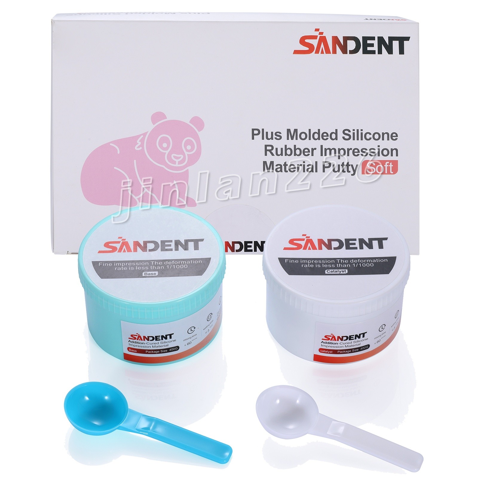 Dental Impression Material Putty Fast/Normal Set Base & Catalyst 400G*2