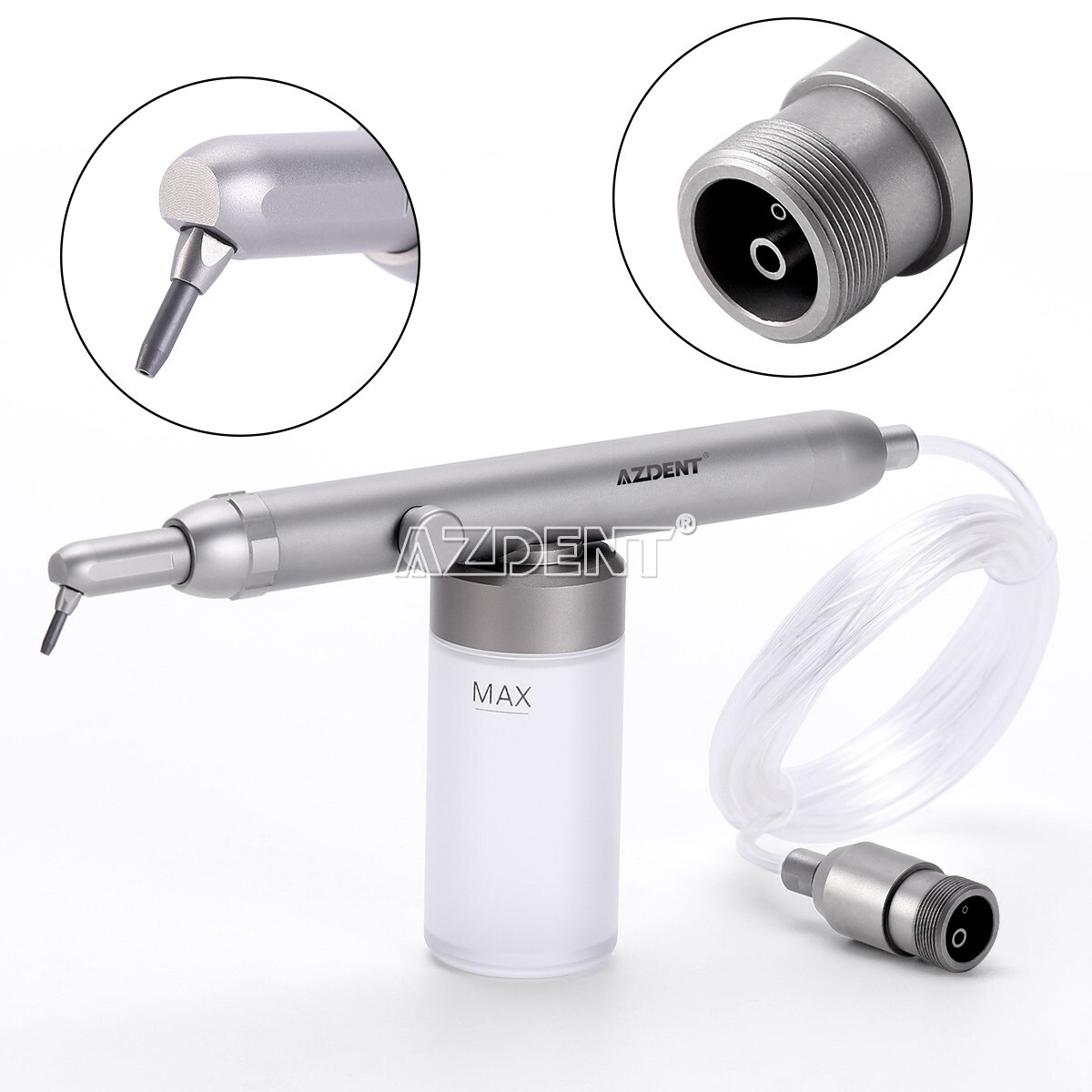 Pro Dental Alumina Air Abrasion Polisher Sandblaster Sandblasting Gun 2 Hole