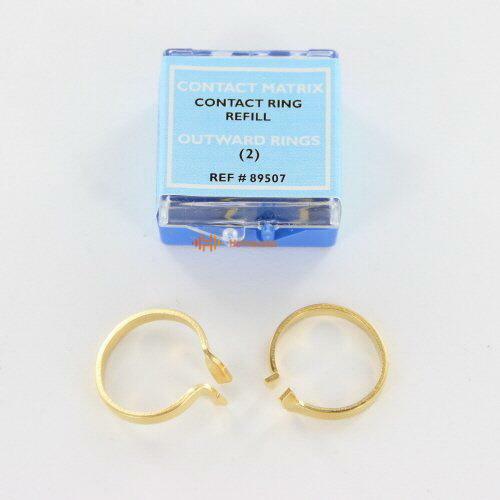 Danville Materials 89507 Contact Matrix Sectional Rings Outward Gold 2/Pk