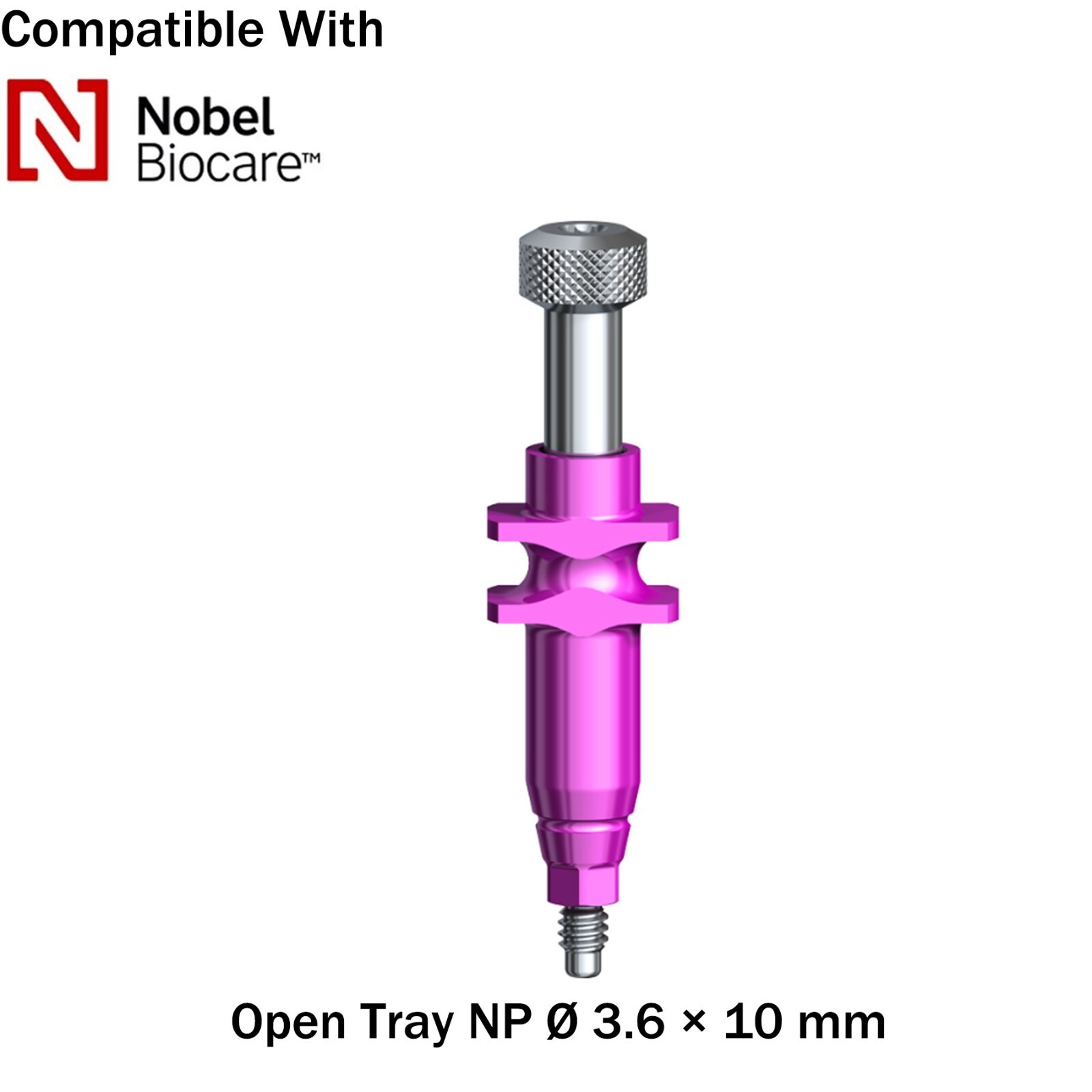 Dental Nobel Impression Coping Open Tray Conical Connection NP/RP Ø3.6/5.0mm