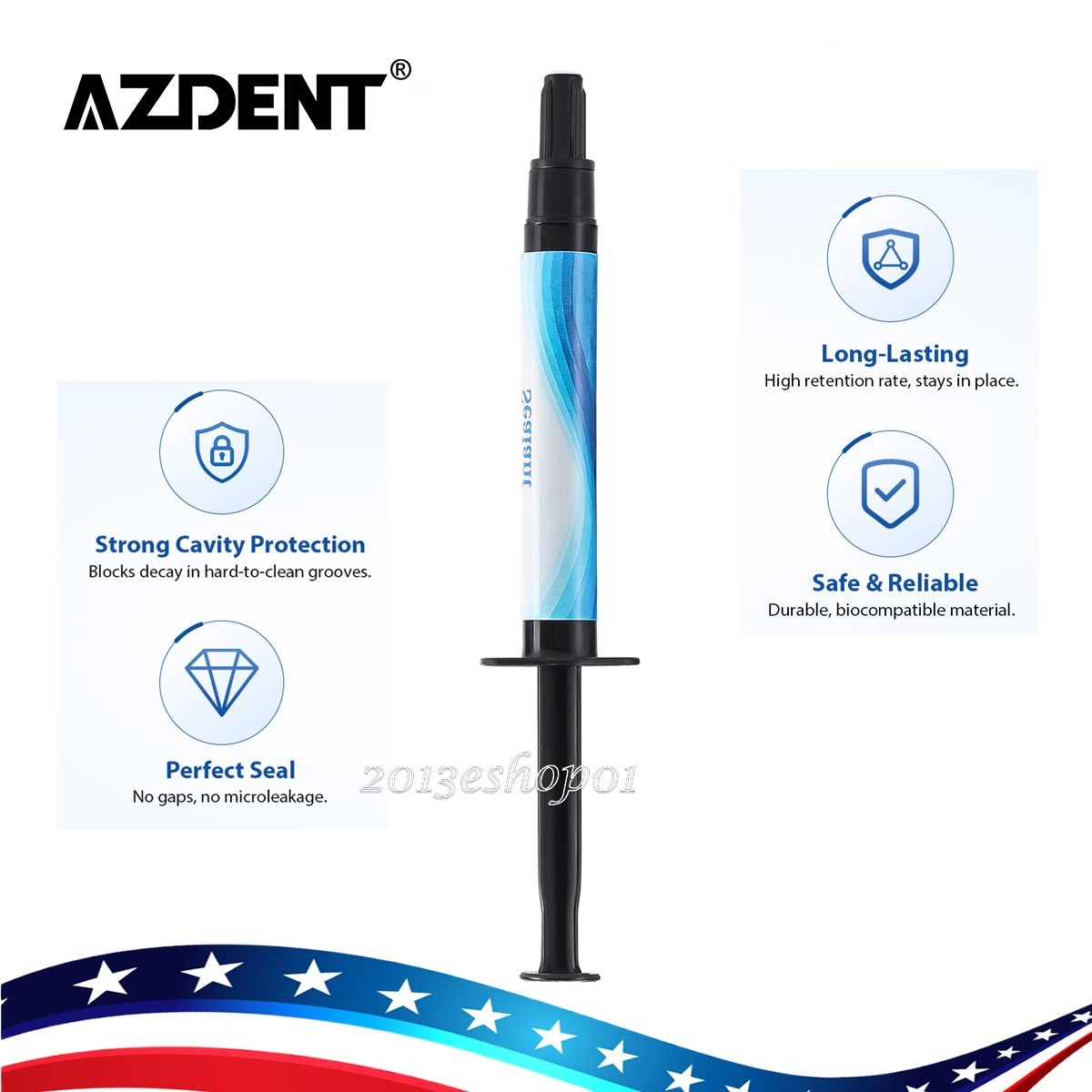 Dental Light Cure Pit And Fissure Sealant Syringe Caries Prevention Teeth 2.5g