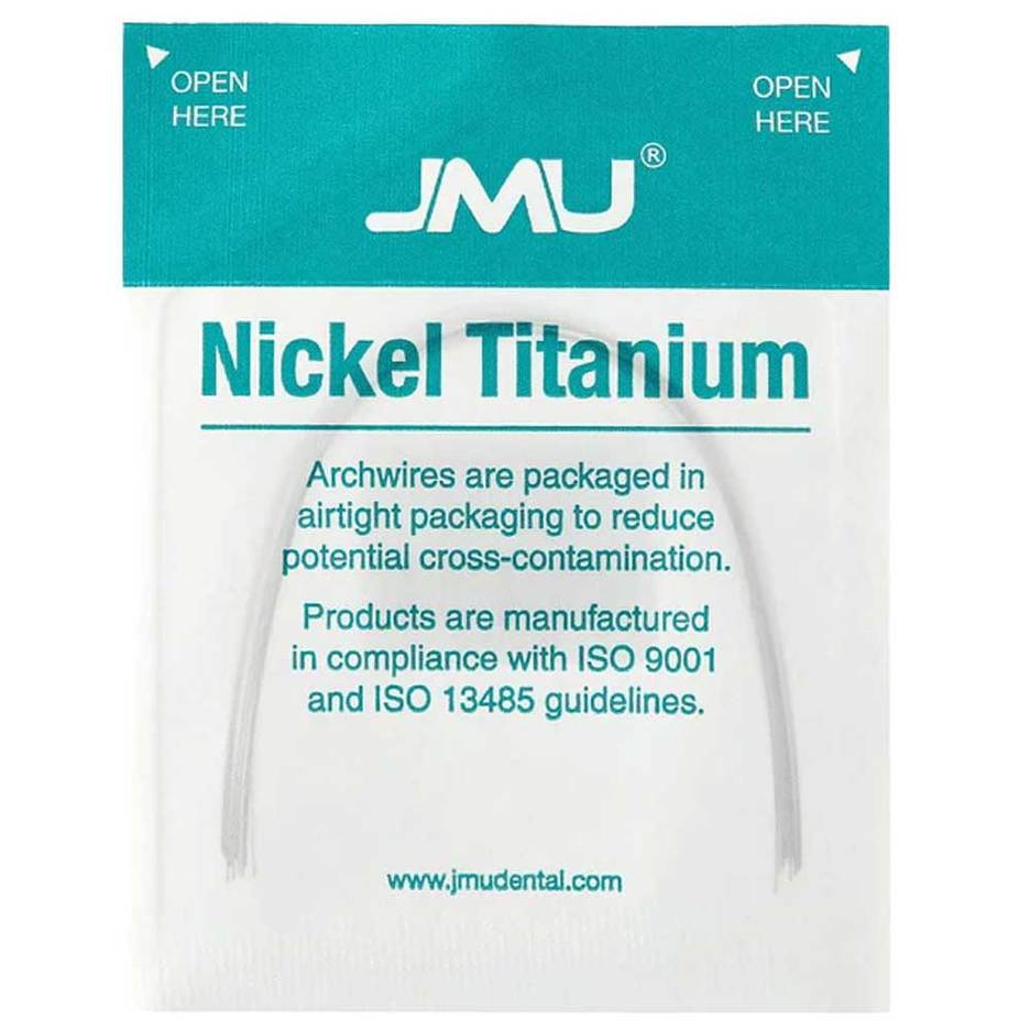 JMU Nickel Titanium Archwire, Over-Expanded, .016″ x .016″, 10/Pk