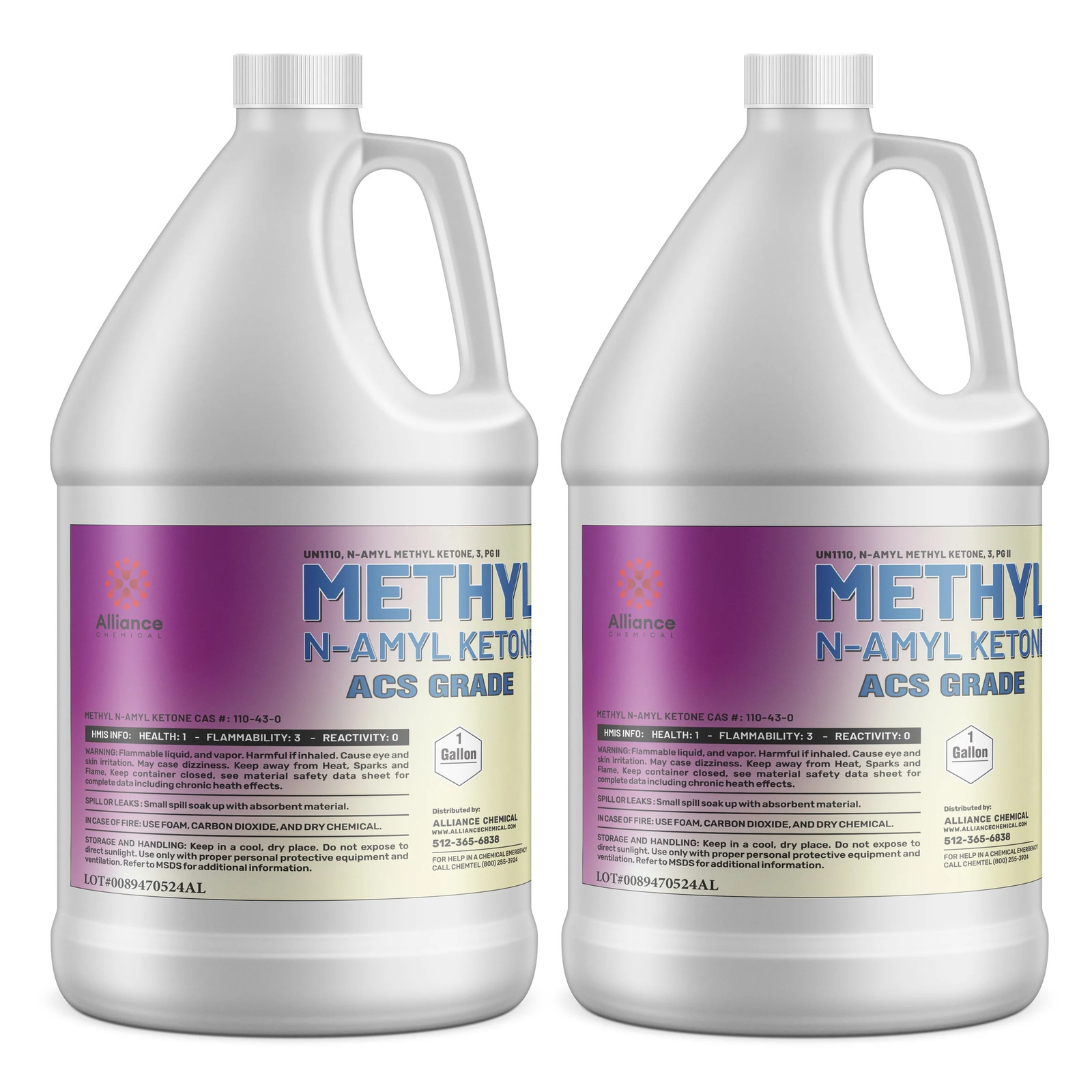 Methyl n-Amyl Ketone (MNAK) ACS Grade – 2 Gallons