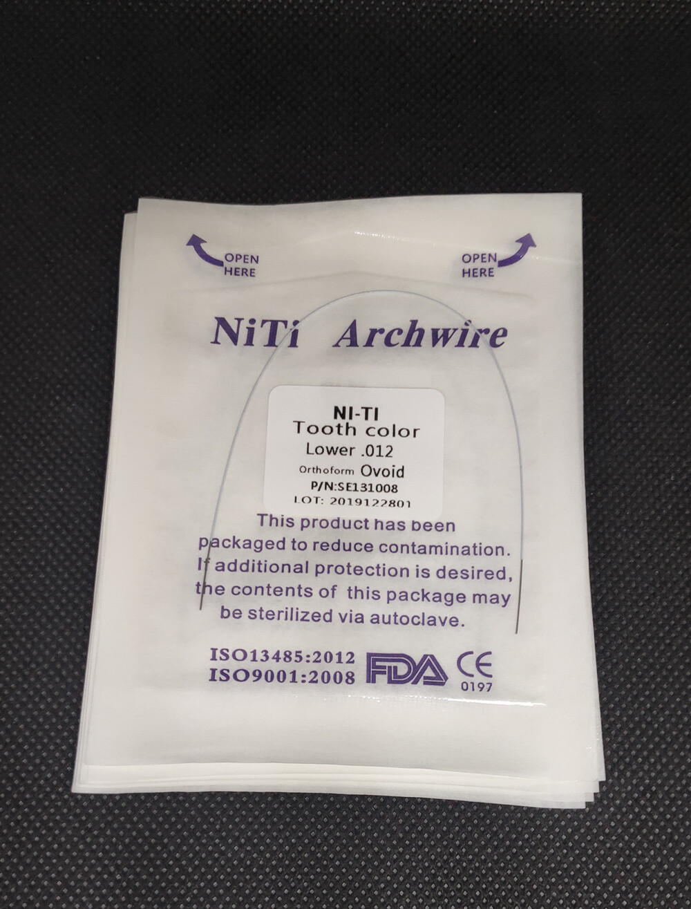 10Packs Dental Orthodontic Super Elastic Niti Round Coated Arch Wire 5 Colors