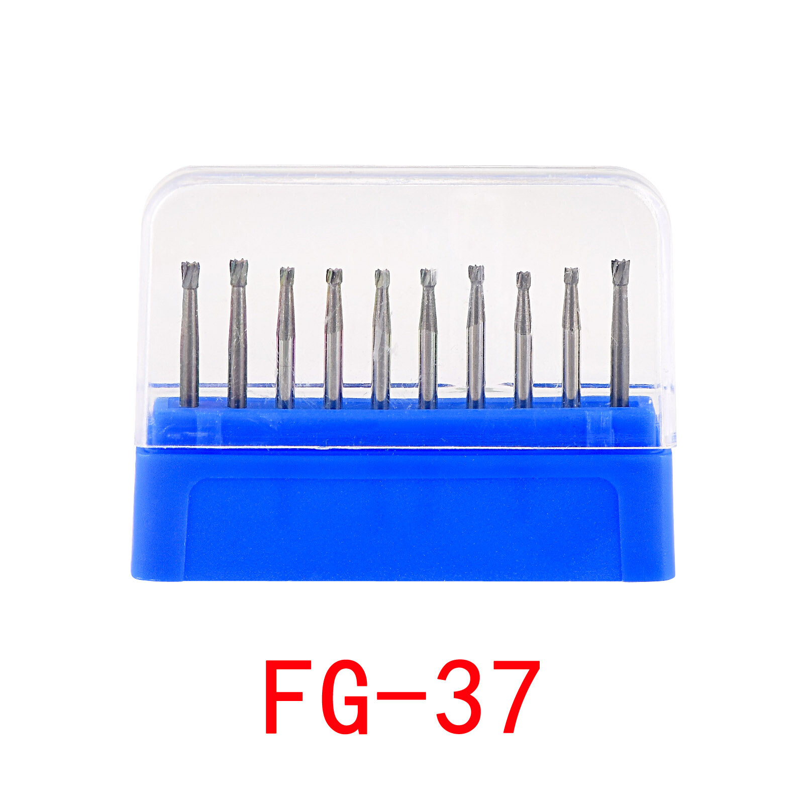 10pcs/box Dental Round Carbide FG Burs for Dental High Speed Handpiece Full Size