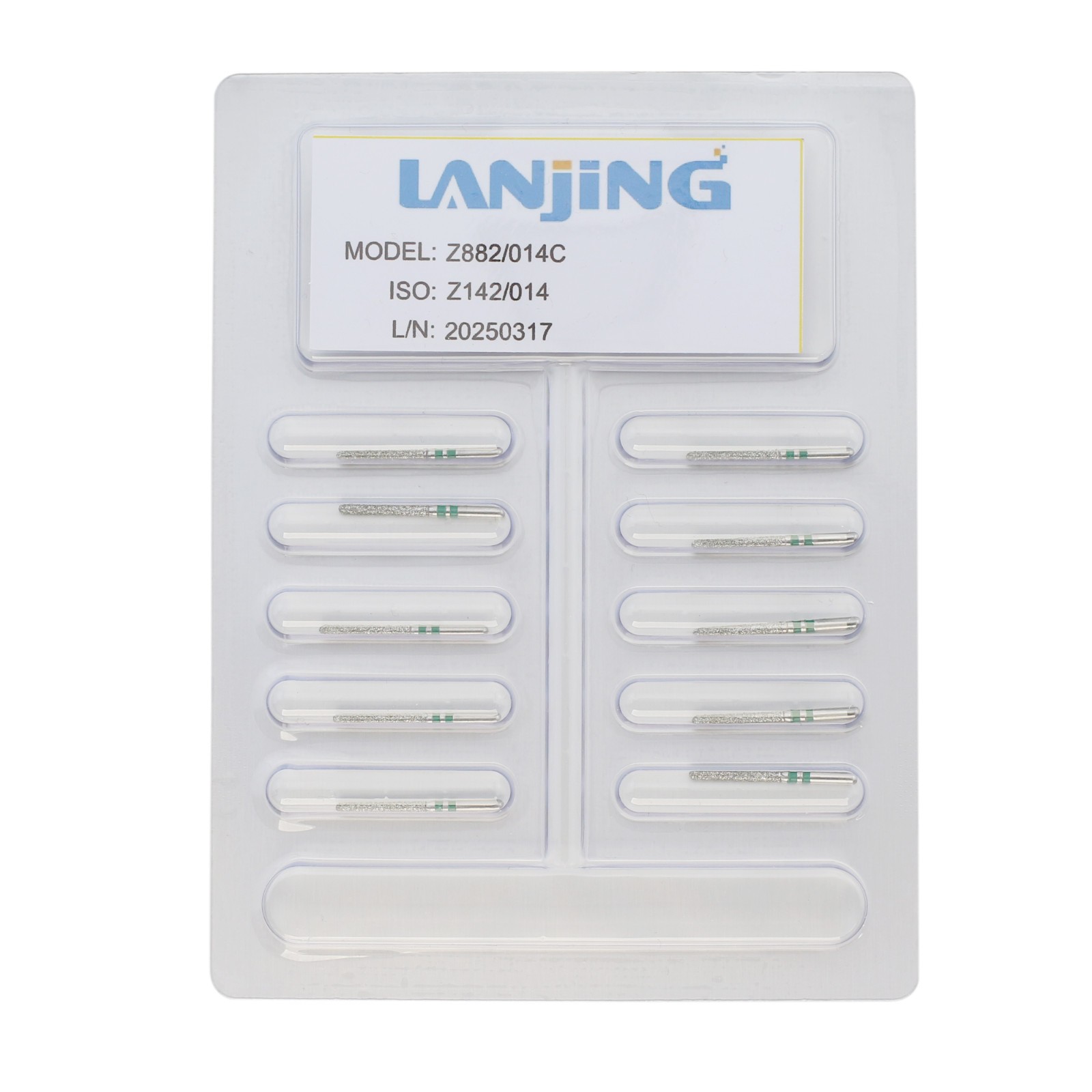 Dental Zirconia Diamond Burs FG Round End Taper Football Round Ball Fine Medium