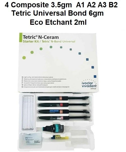 Dental TETRIC N CERAM LC Nano Filled Universal 4 Composite , Bonding & Etch Pack