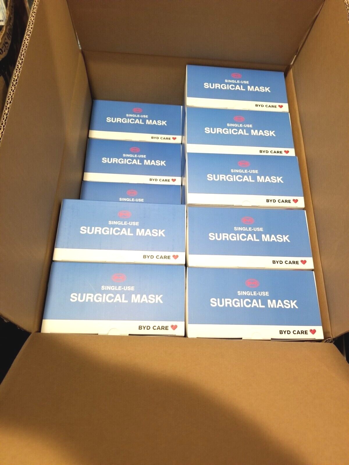 BYD CARE SURGICAL MASK, 50 COUNT, SEALED Packs inside a box