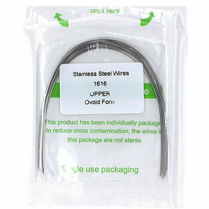 50 Packs Dental Orthodontic Stainless Steel Rectangular Arch wires 16×16 Upper