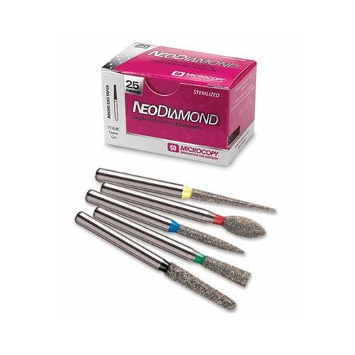 MICROCOPY 1518.9C NeoDiamond Coarse Grit, Flame shape 25/BX EXP 12/28