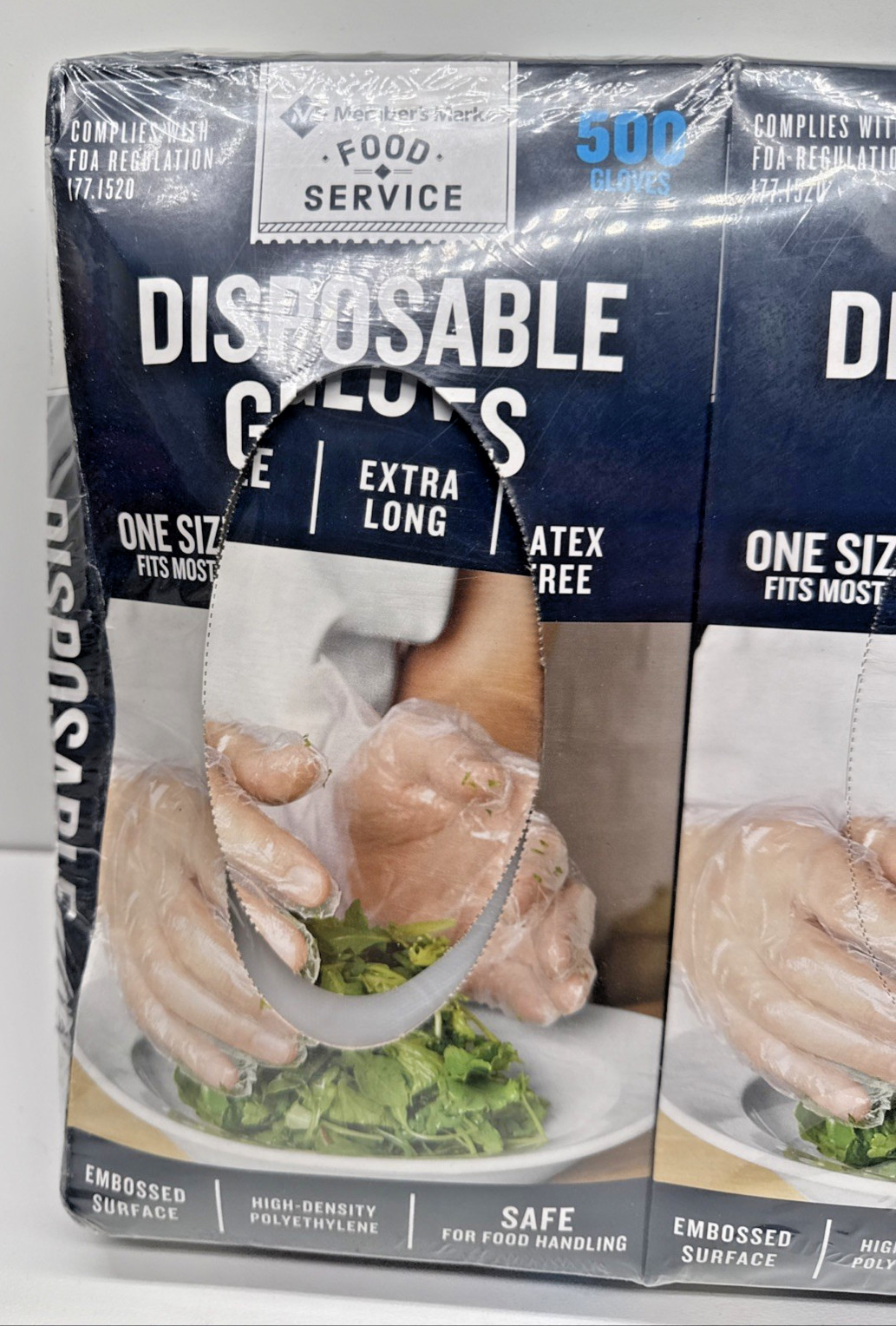 Member’s Mark Food Service Plastic Disposable Gloves 4 Pack 2000 Gloves