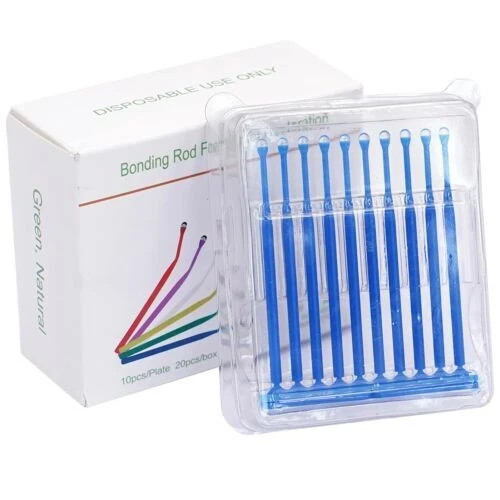200pc Dental Refill Bonding Stick Applicator Sticks Adhesive Tip for Tooth Crown