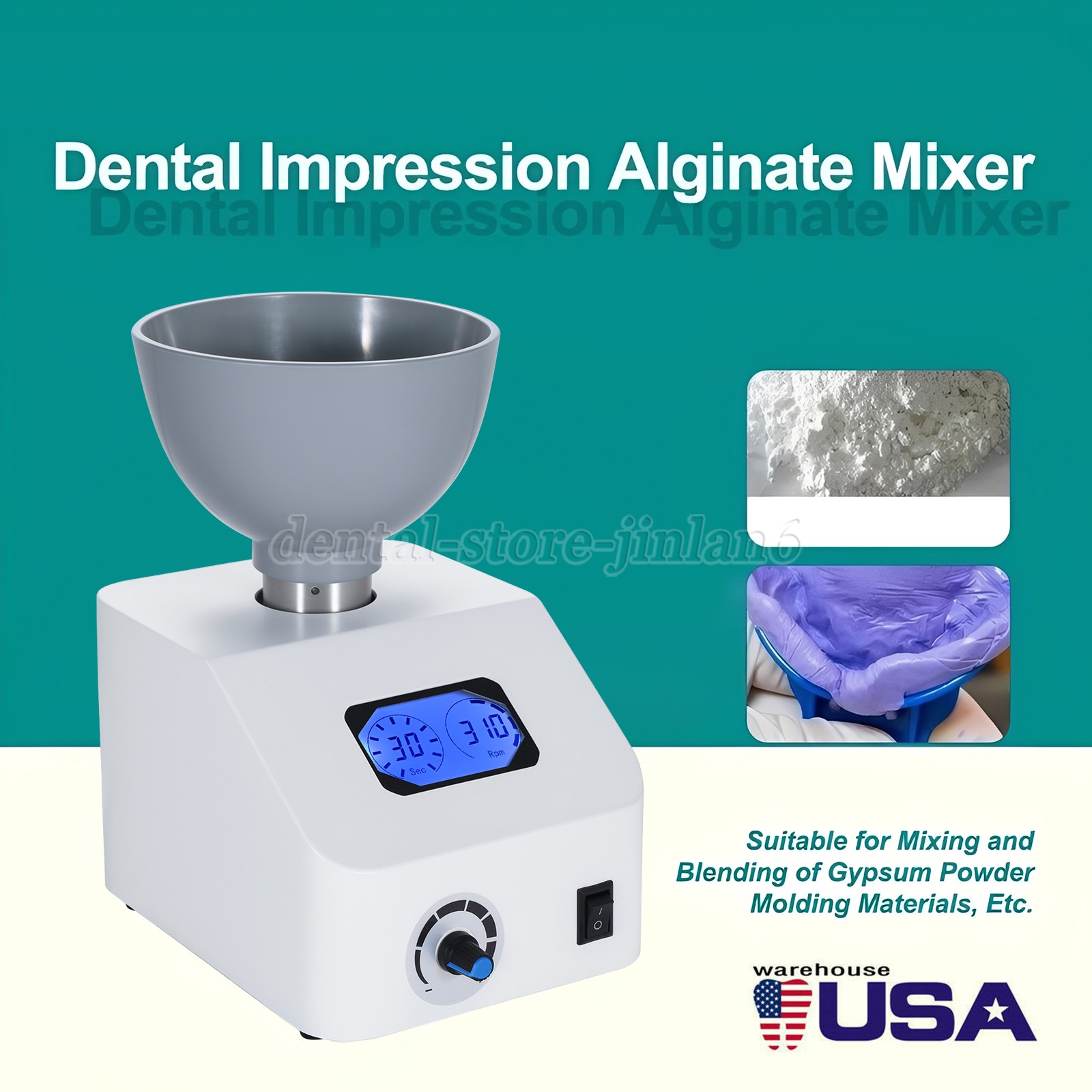Dental Impression Alginate Mixer/Die Semi-automatic Alginate Mixer CE
