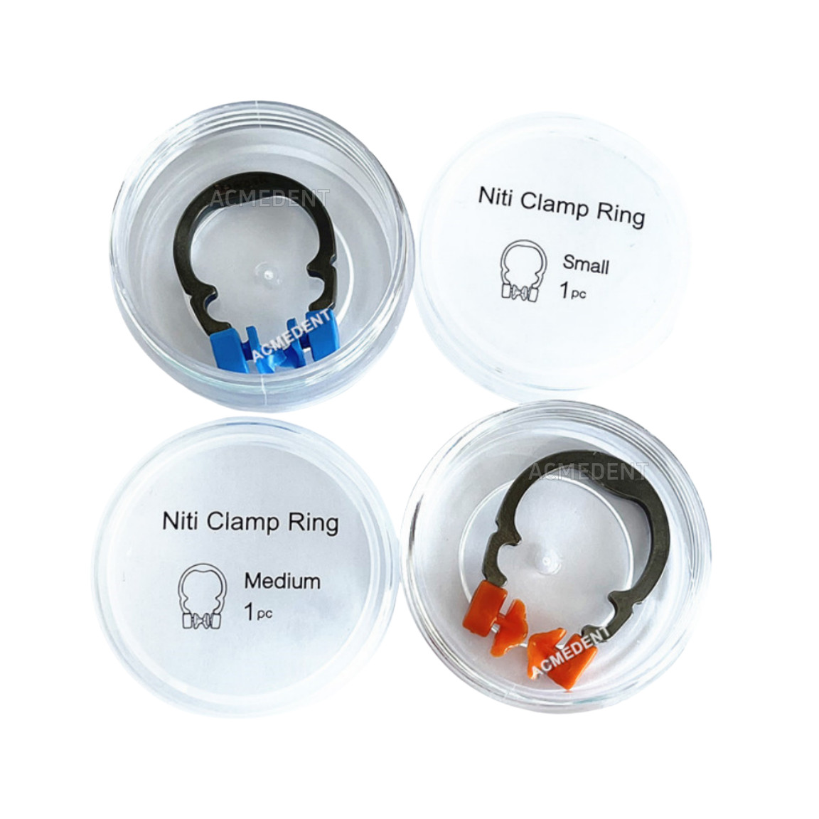 2-Pcs Dental Titanium Alloy Ring Matrix Clamp Million Times Fits TOR VM Matrices