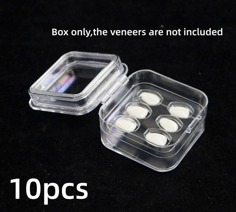 Dental Membrane Box Denture Cases Storage Veneers Crown Display Case 5x5x2.5cm
