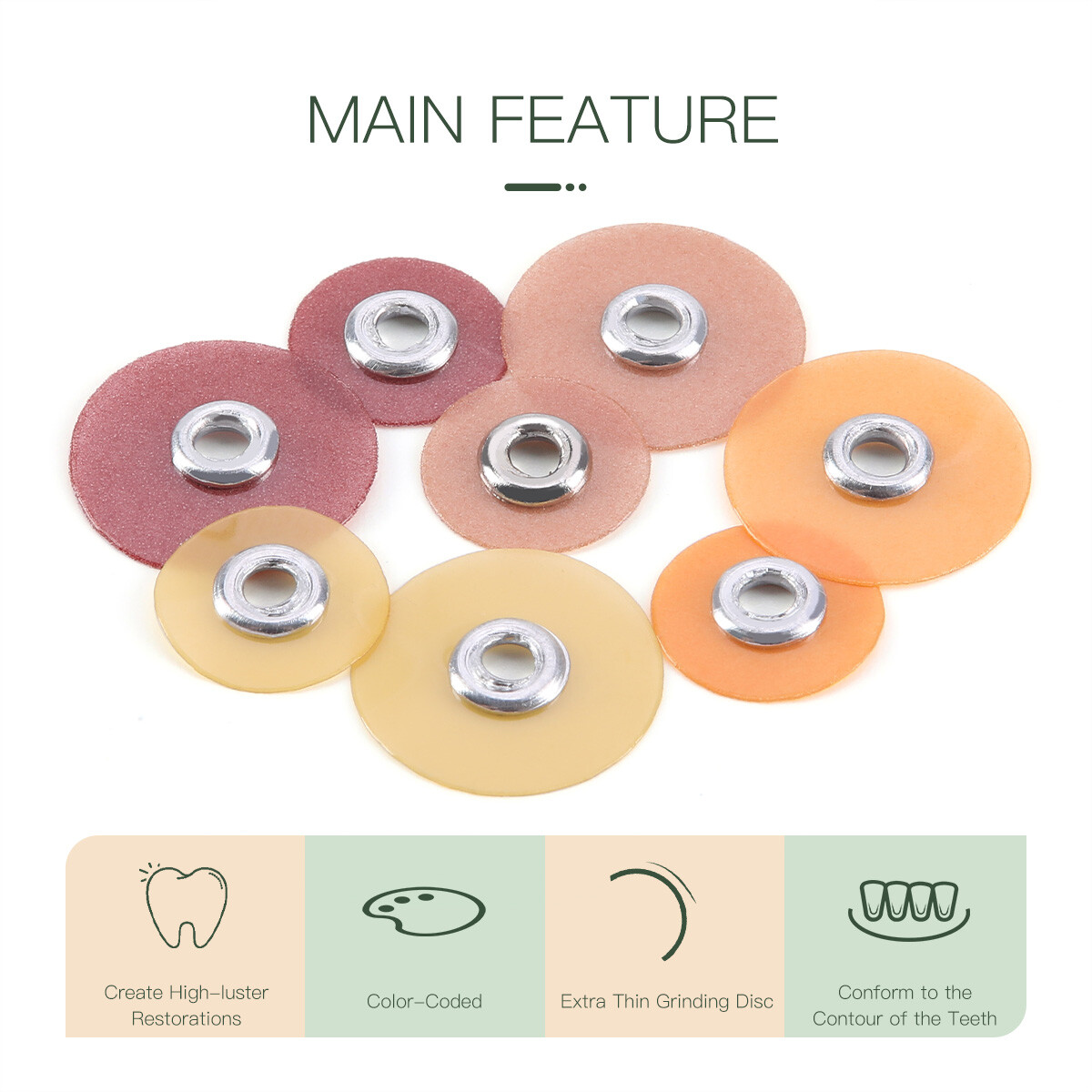 Dental Soflex Coarse Medium Superfine Fine Composite Finishing Polishing Discs
