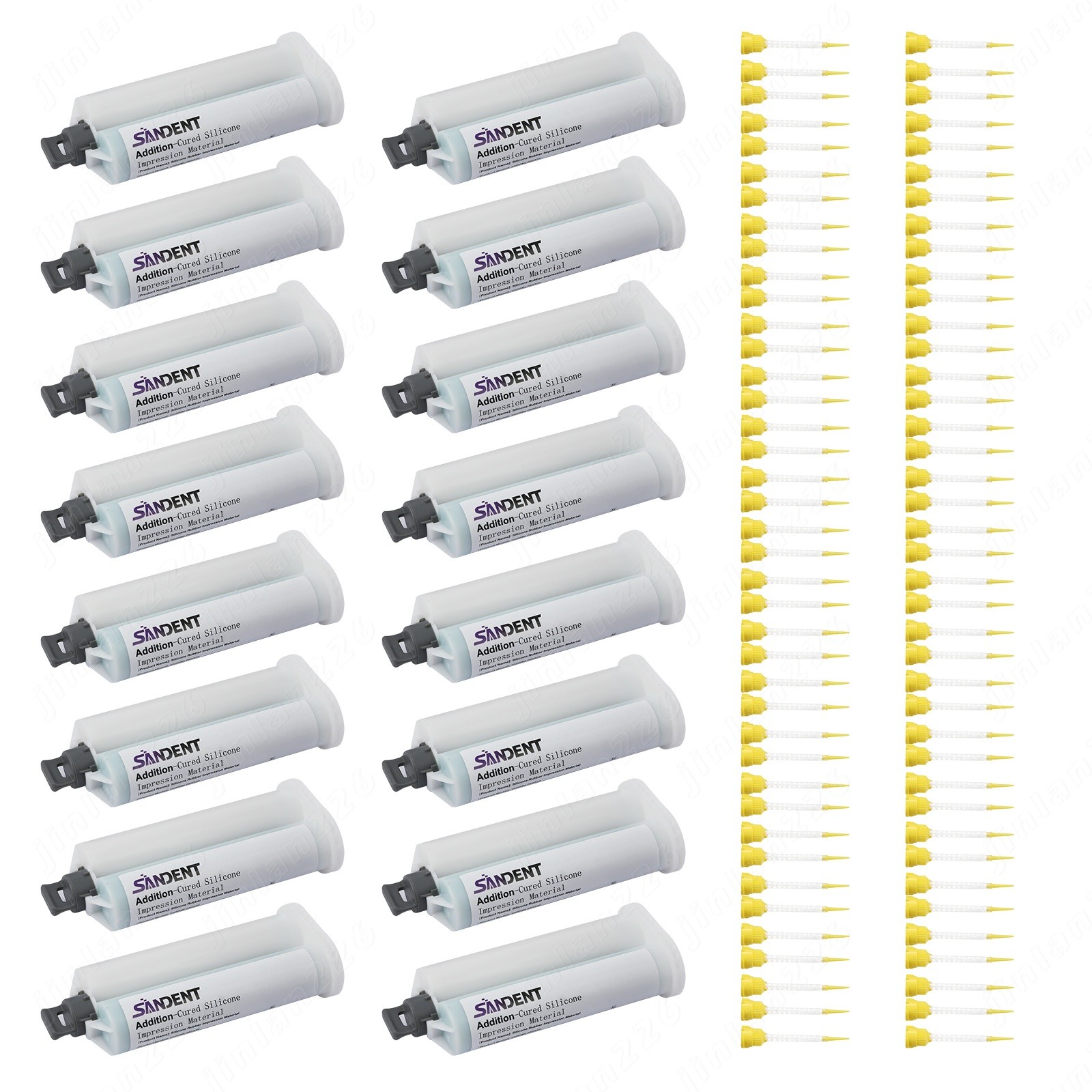 PVS Heavy Body Fast Set – 16 Cartridges & 80 Tips (Dental Impression Material)