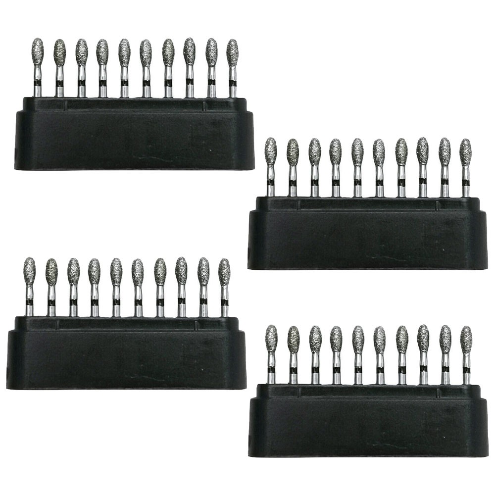 10/20/40Pc Dental Diamond Bur FG Egg Football 379/023SC Super Coarse High Speed