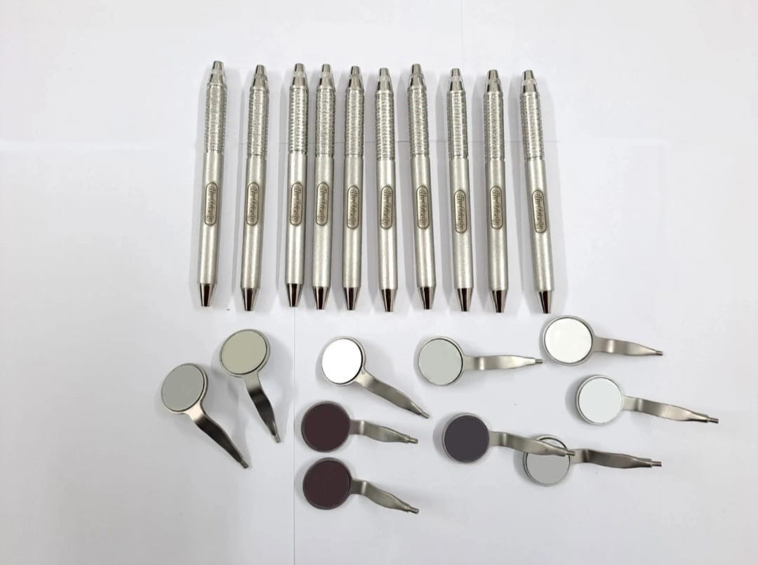 Hu-Friedy 10 Pcs Mirror and 5 Pcs Molt 9 Elevator and 5 Pcs Aesculap Mayo Hegar
