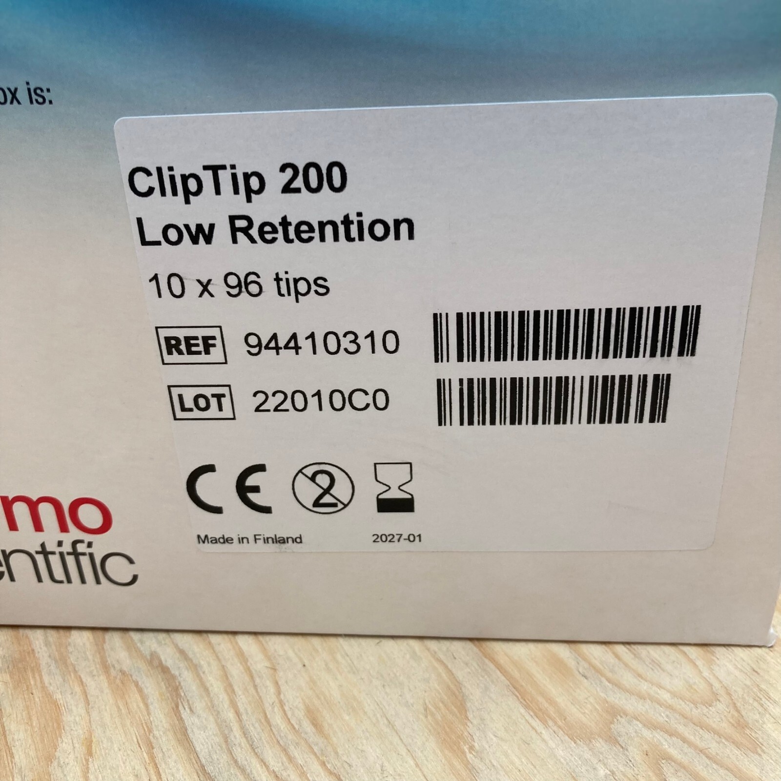 New Thermo 200µL ClipTip Low Retention Pipette Tips – 94410310 – Exp 01/2027