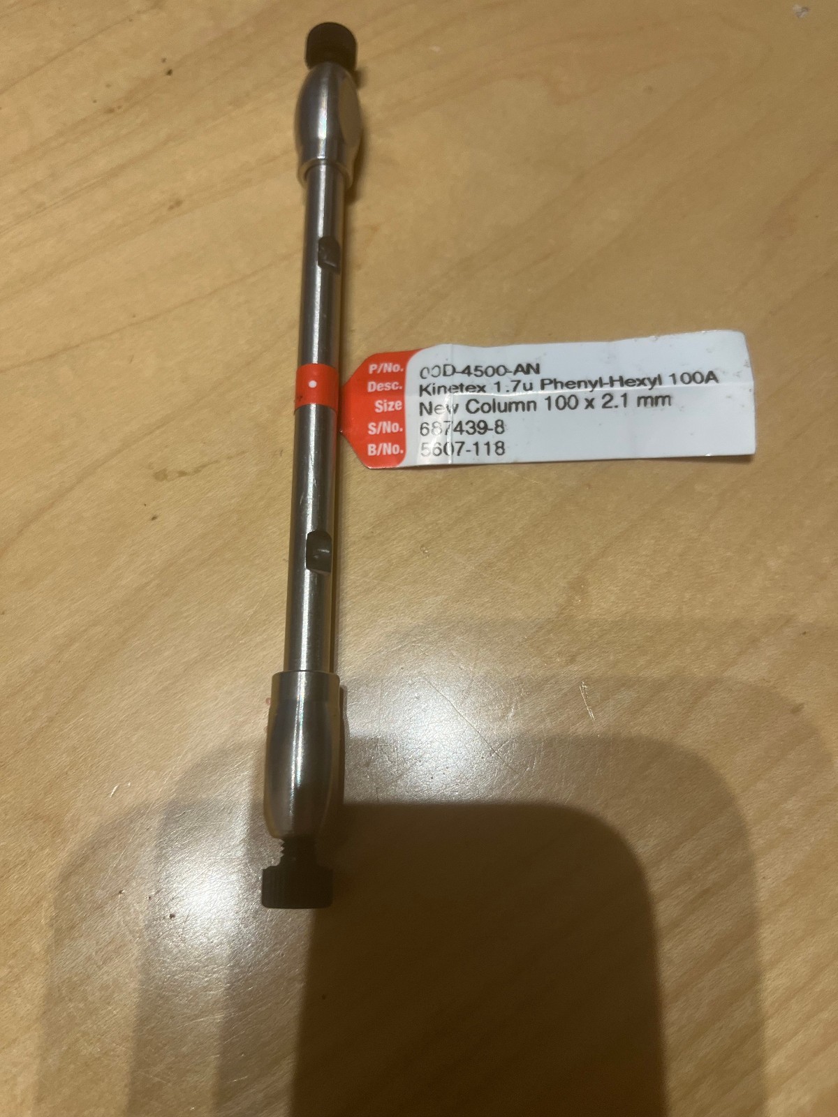 UPLC column Phenomenex Kinetex Phenyl-Hexyl 2.1x100mm 00D-4500-AN 1.7u sx