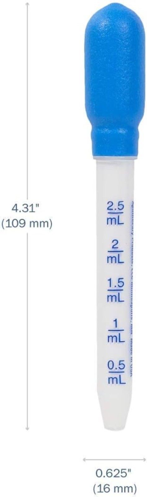 Durable 2.5mL Kids Medicine Dropper – Perfect for Safe Liquid Measurement