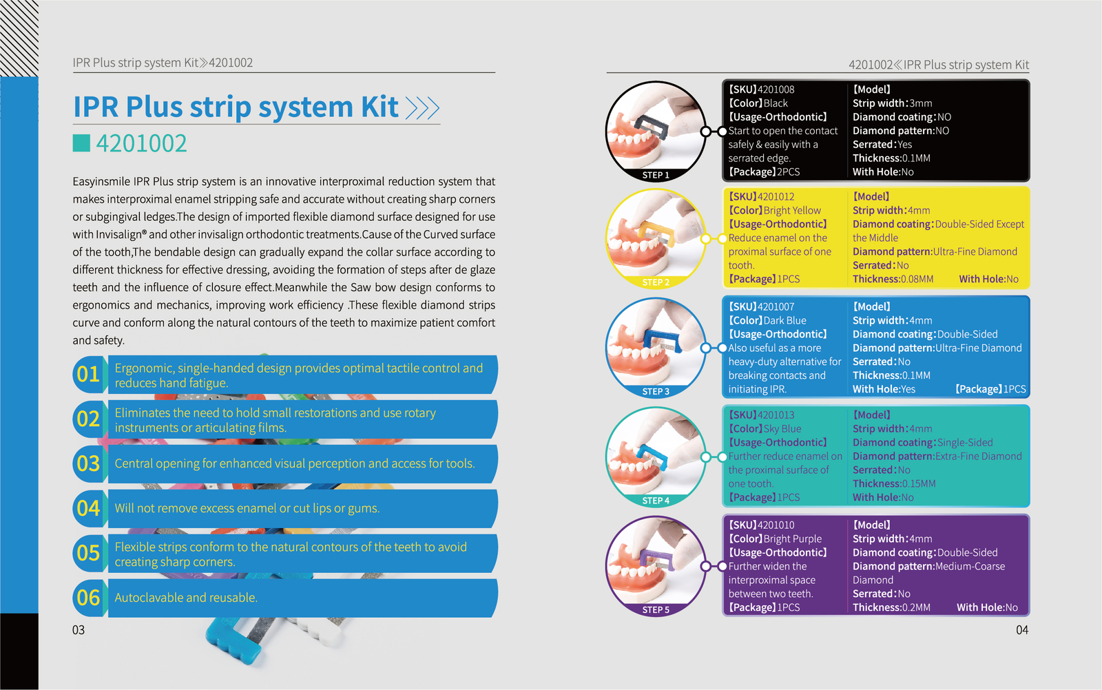 Dental IR/IPR Stripping System Interproximal Reduction Strips Orthodontic Enamel