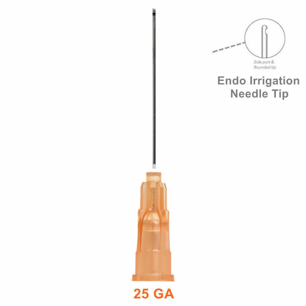Dental Irrigation Needle Disposable Syringe Tips 25G/27G/30G Side Hole Notched