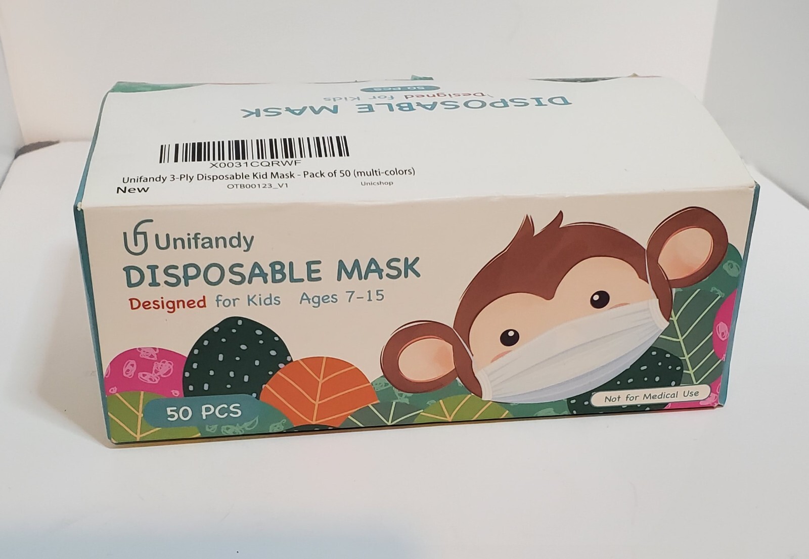 Child Toddler Kids Protective 3 Ply/Layer Soft Face Mask Disposable 50 PC US
