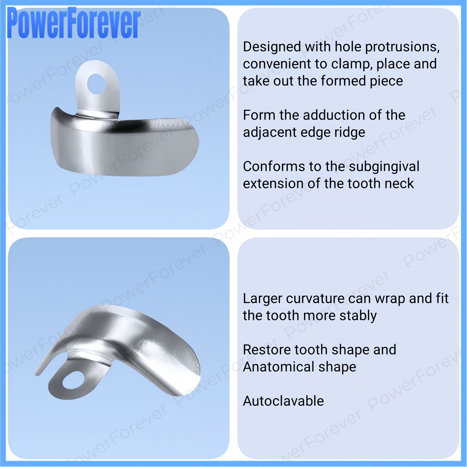 Dental Matrix Bands Sectional Contoured Matrices Fit Garrison Palodent V3 System