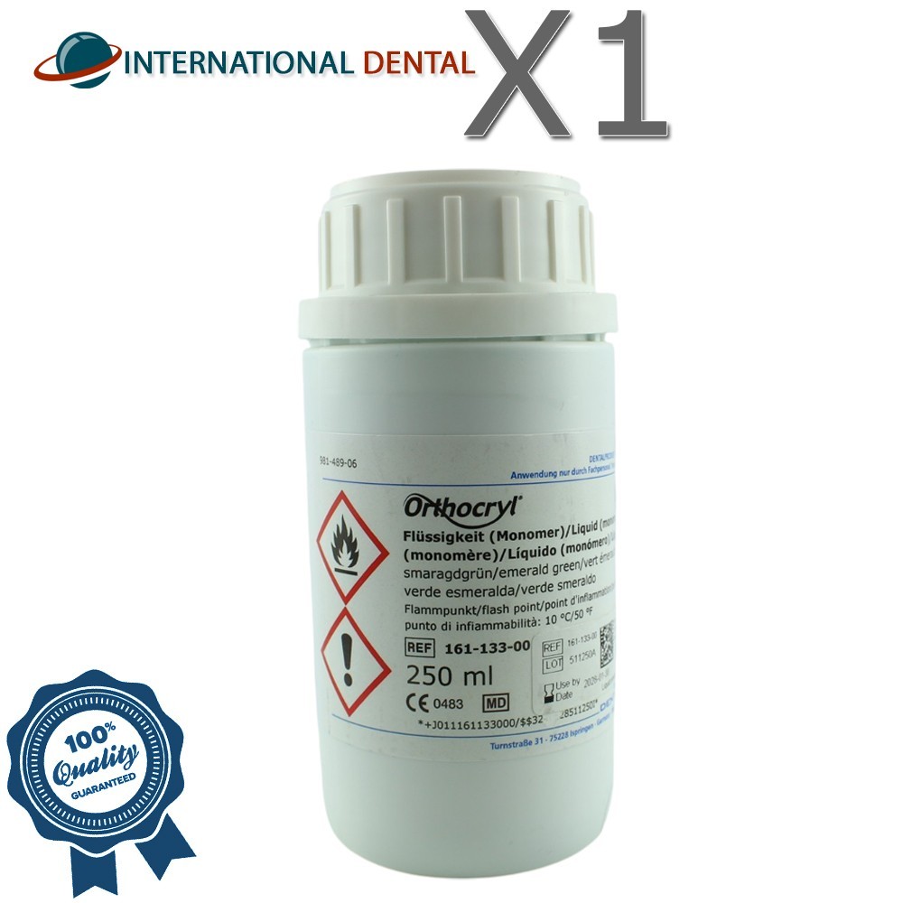 Dentaurum Dental Orthocryl Acrylic Liquid Multiple Colors Monomer 250ml