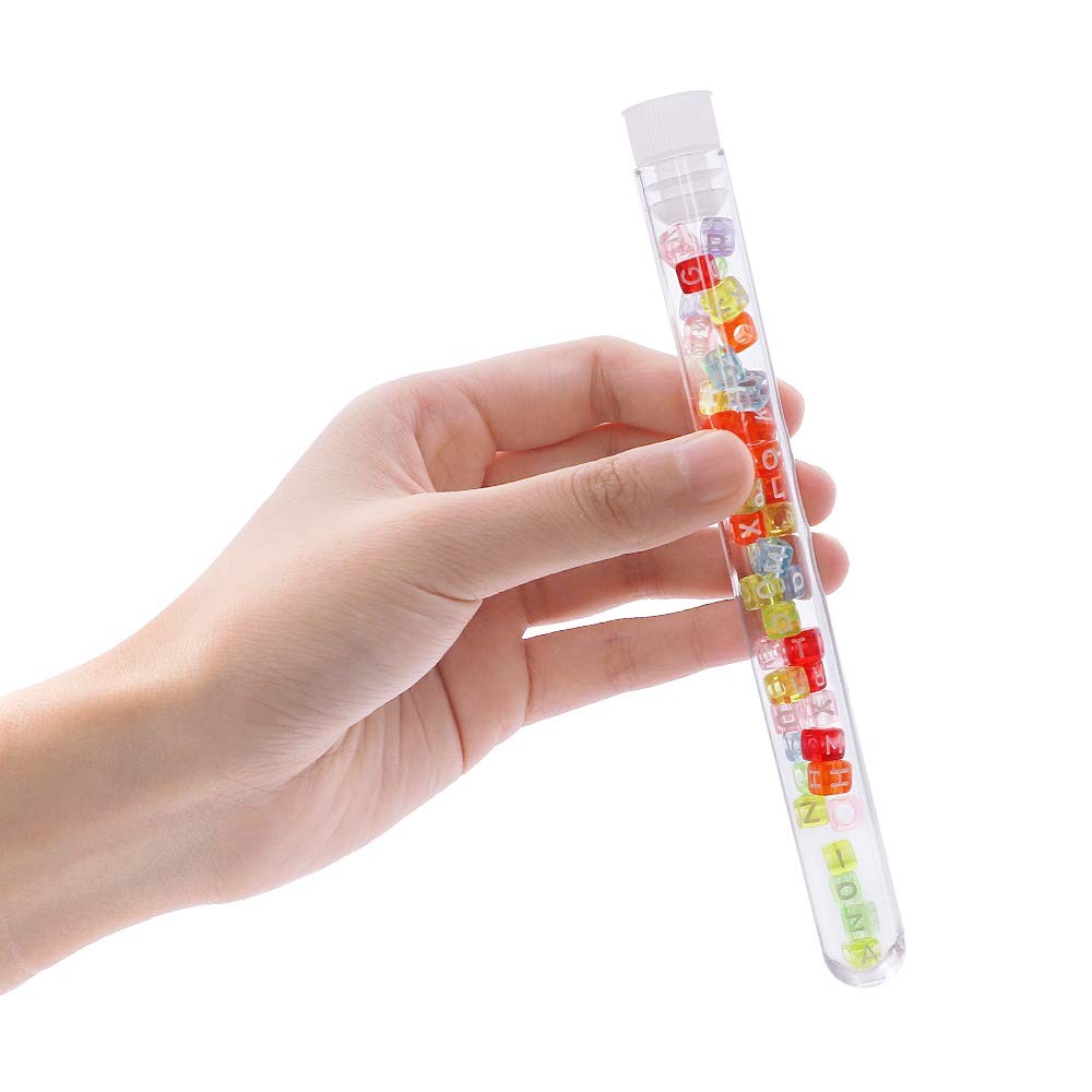 48 Pack Plastic Test Tubes with Caps, 16X150Mm(25Ml) Plastic Tubes for Plants, L