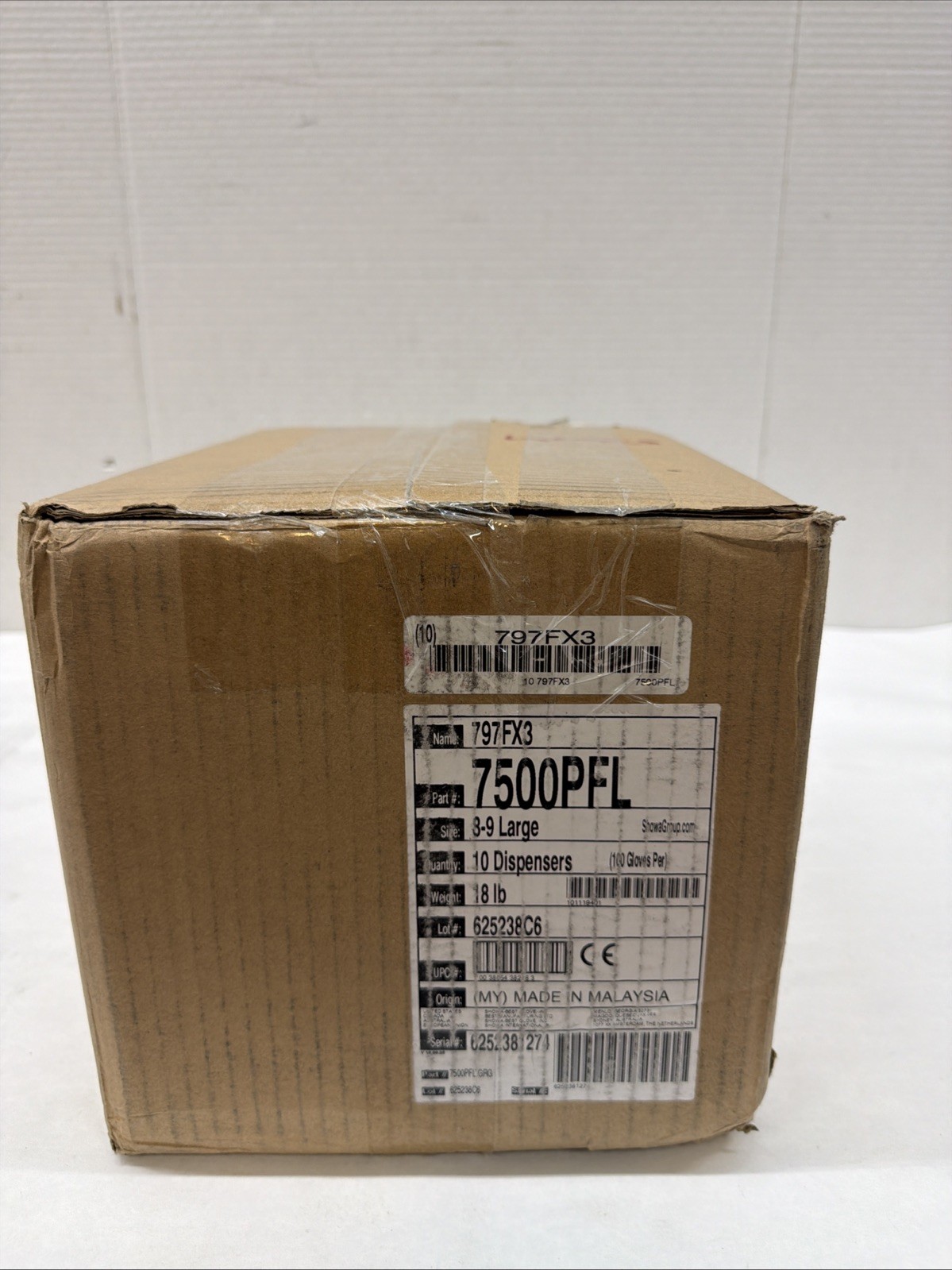 SHOWA 7500PFL.GR Disposable Glove Nitrile Blue 797FX3 1000 Pack